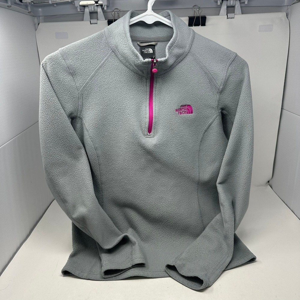 The North Face Fleece Pullover Women S Gray TKA 100 Glacier 1/4 Zip A7YP